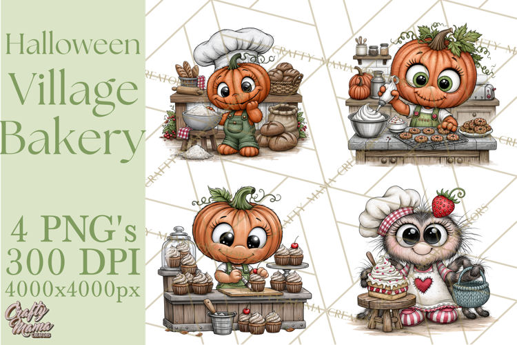 Halloween Village Bakery PNG Clipart