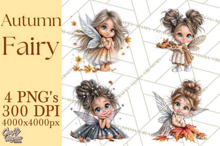 Fall Fairy Clipart PNG, Autumn Woodland Fantasy