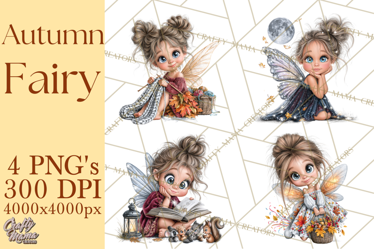 Fall Fairy Clipart PNG, Autumn Woodland Fantasy