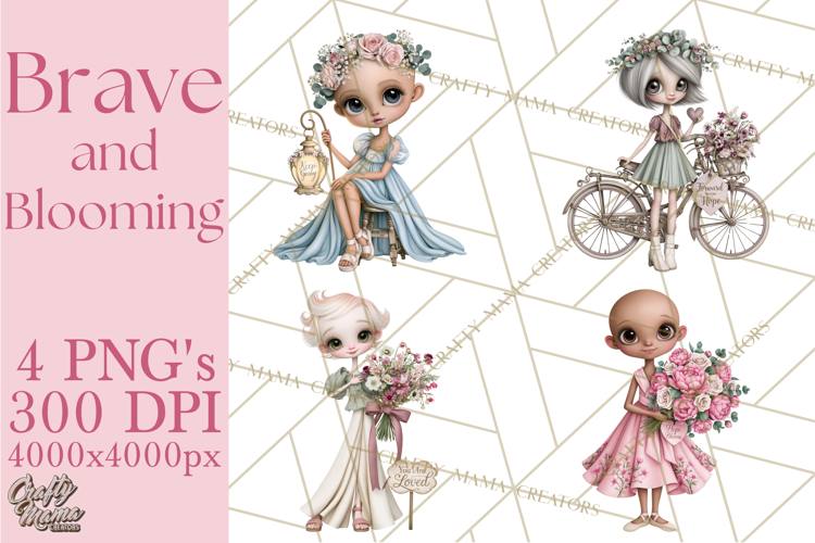Breast Cancer Warrior PNG Clipart, Pink Ribbon Girls