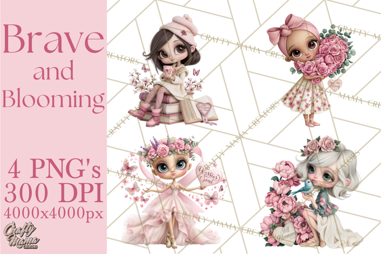 Breast Cancer Warrior PNG Clipart, Pink Ribbon Girls