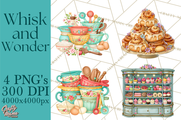 Whimsical Bakery Girls & Boys PNG Clipart, Baker Characters