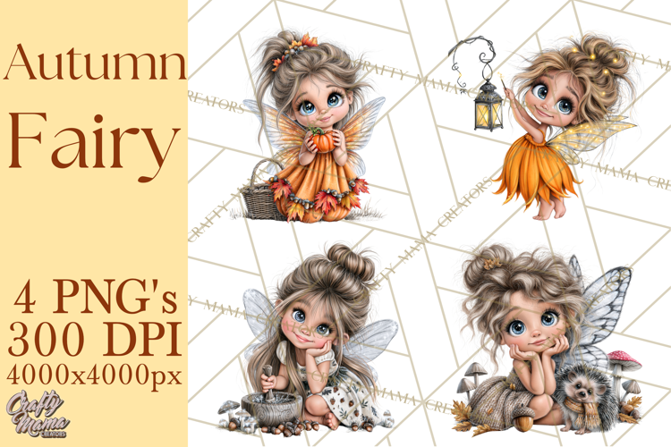 Fall Fairy Clipart PNG, Autumn Woodland Fantasy