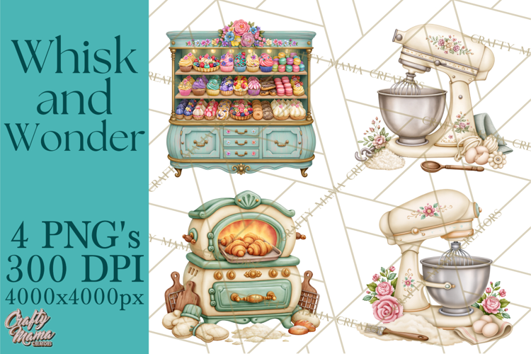 Whimsical Bakery Girls & Boys PNG Clipart, Baker Characters