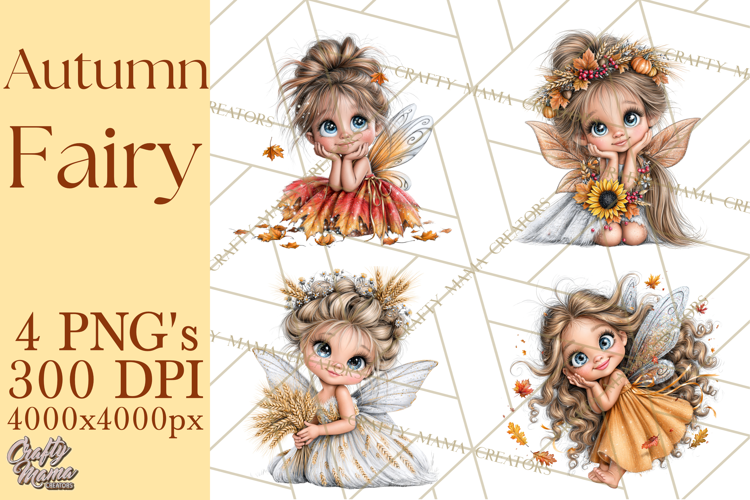 Fall Fairy Clipart PNG, Autumn Woodland Fantasy