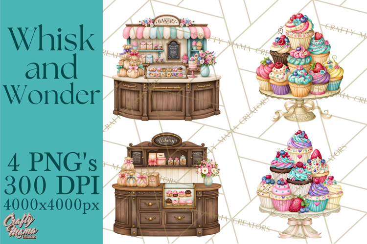 Whimsical Bakery Girls & Boys PNG Clipart, Baker Characters