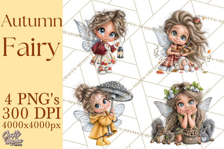 Fall Fairy Clipart PNG, Autumn Woodland Fantasy