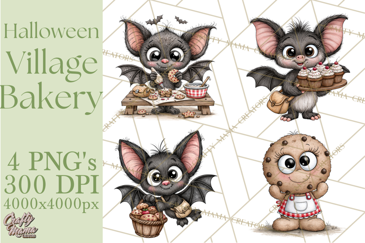 Halloween Village Bakery PNG Clipart