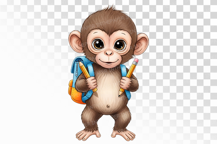 Cute Monkey Clipart Image 16