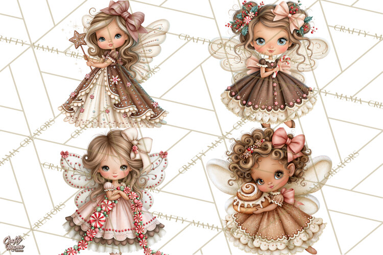 Gingerbread Fairyland Christmas PNG Clipart