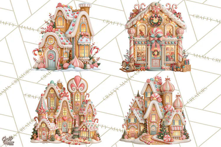 Gingerbread Christmas Clipart, Gingerbread People PNG