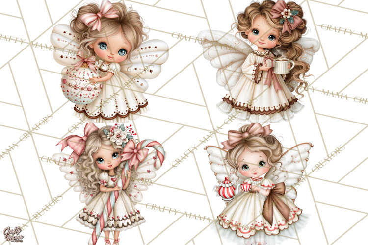 Gingerbread Fairyland Christmas PNG Clipart example image 1