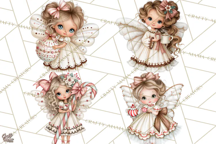 Gingerbread Fairyland Christmas PNG Clipart