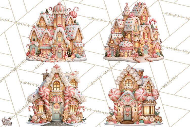 Gingerbread Christmas Clipart, Gingerbread People PNG example image 1