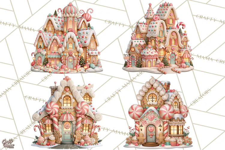 Gingerbread Christmas Clipart, Gingerbread People PNG
