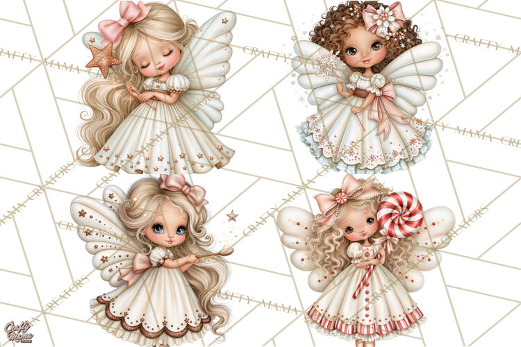 Gingerbread Fairyland Christmas PNG Clipart example image 1