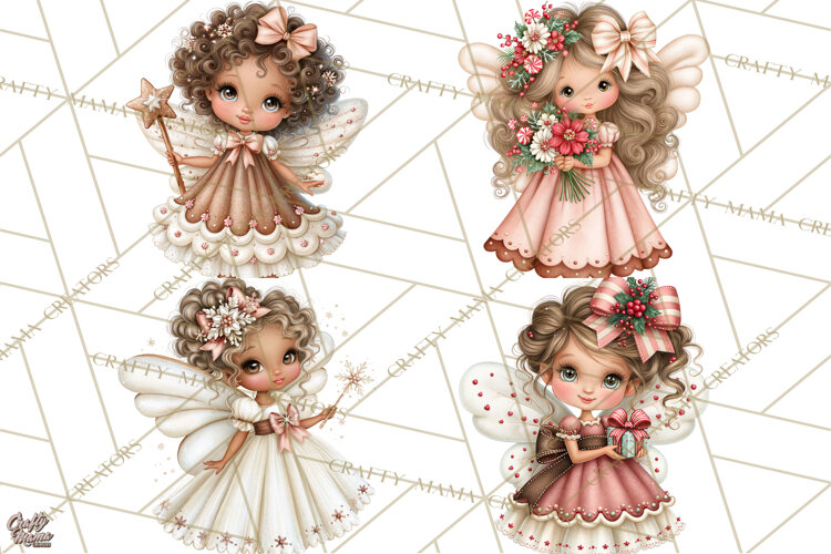 Gingerbread Fairyland Christmas PNG Clipart example image 1