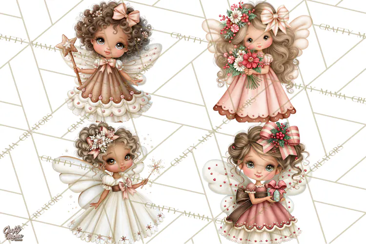 Gingerbread Fairyland Christmas PNG Clipart