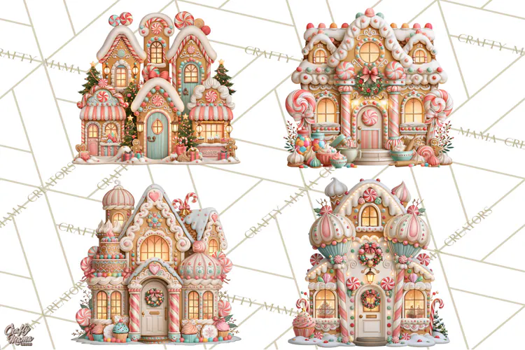 Gingerbread Christmas Clipart, Gingerbread People PNG