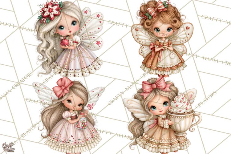 Gingerbread Fairyland Christmas PNG Clipart