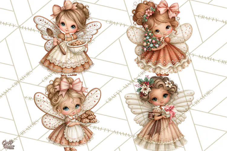 Gingerbread Fairyland Christmas PNG Clipart