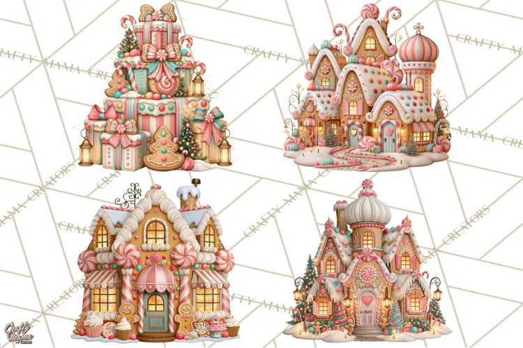 Gingerbread Christmas Clipart, Gingerbread People PNG