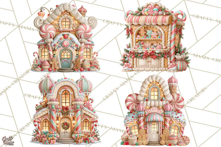 Gingerbread Christmas Clipart, Gingerbread People PNG
