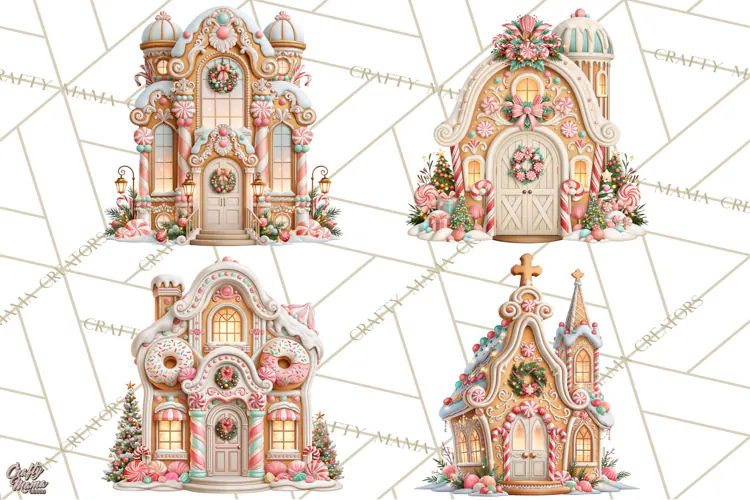 Gingerbread Christmas Clipart, Gingerbread People PNG