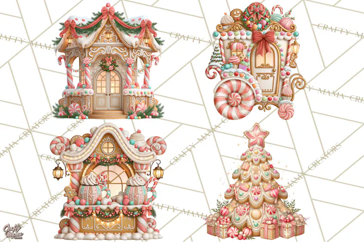 Gingerbread Christmas Clipart, Gingerbread People PNG