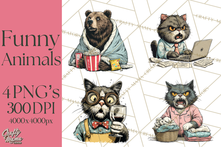 Funny Animals Clipart, Animal Life Png, Funny Png