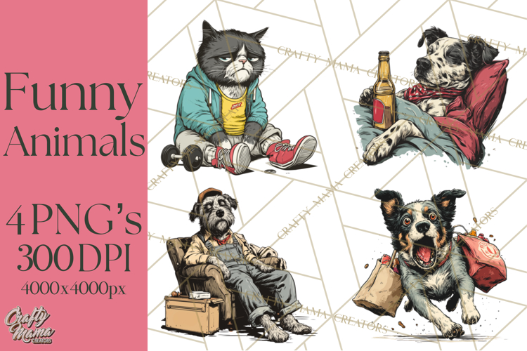 Funny Animals Clipart, Animal Life Png, Funny Png