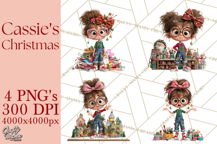 Christmas Crafter Cassie PNG Clipart
