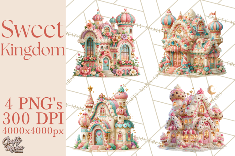 Sweet Kingdom Buildings PNG Clipart