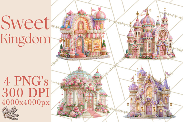 Sweet Kingdom Buildings PNG Clipart example image 1