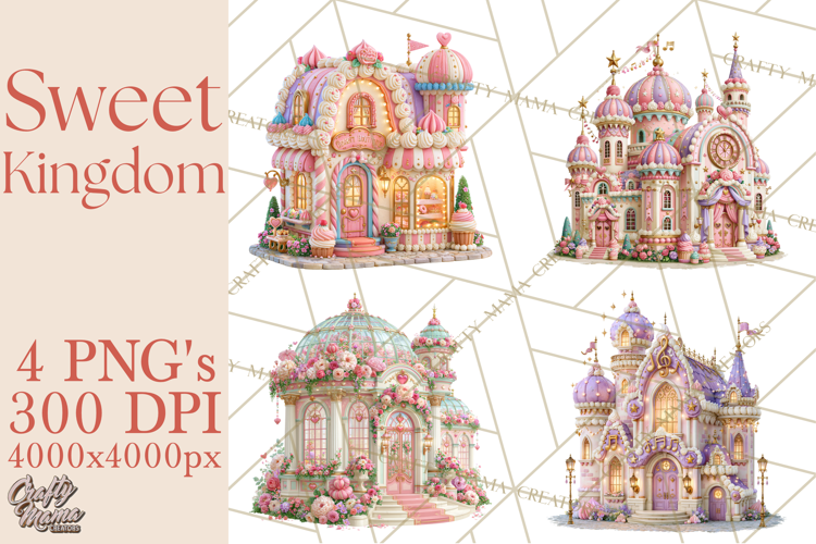 Sweet Kingdom Buildings PNG Clipart