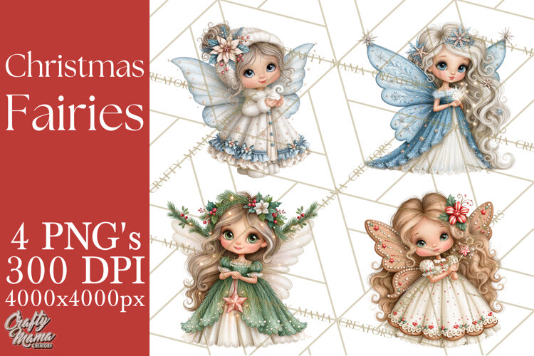 Christmas Fairy World Clipart PNG example image 1
