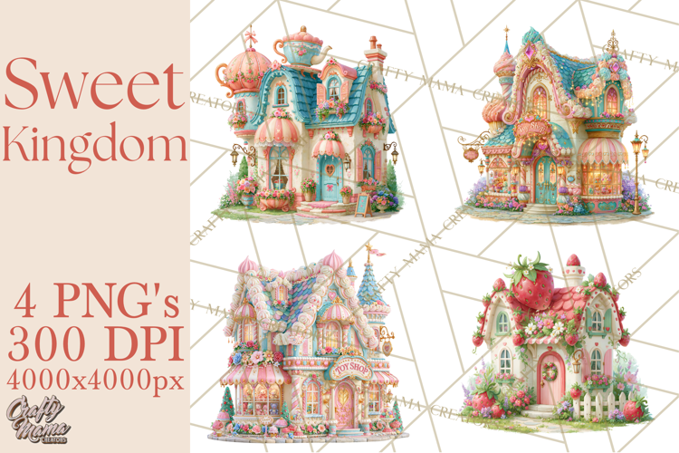 Sweet Kingdom Buildings PNG Clipart