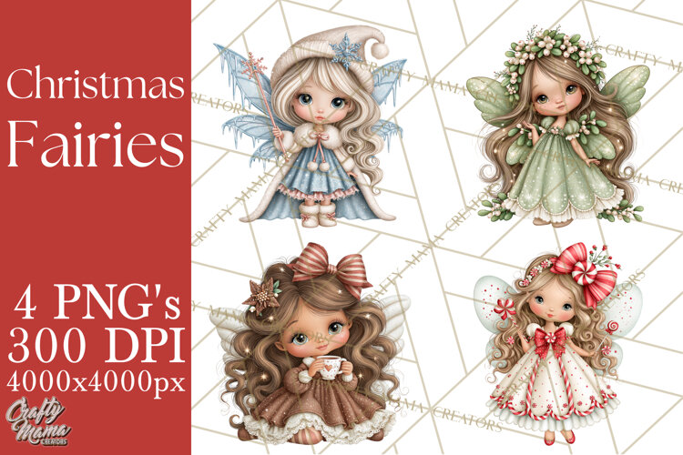 Christmas Fairy World Clipart PNG example image 1