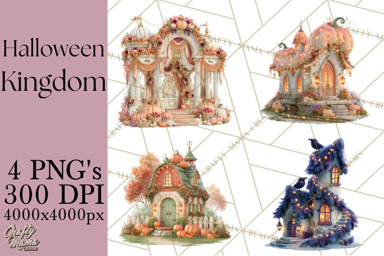 Halloween Kingdom Buildings PNG Clipart example image 1