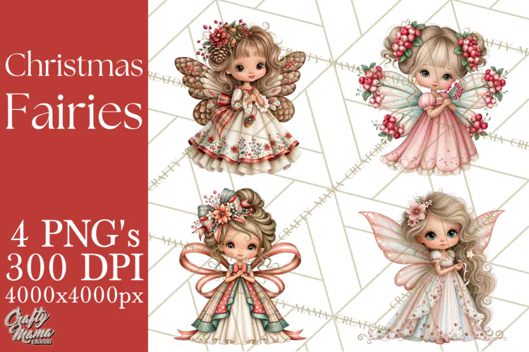 Christmas Fairy World Clipart PNG