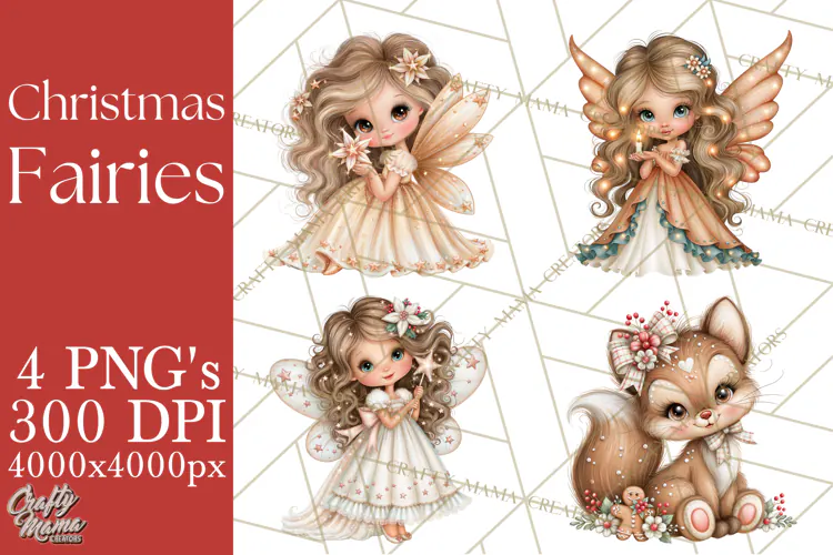 Christmas Fairy World Clipart PNG