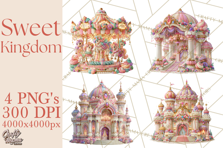 Sweet Kingdom Buildings PNG Clipart