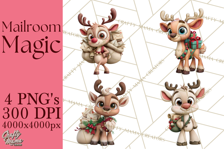 Santa’s Mailroom Christmas Clipart PNG