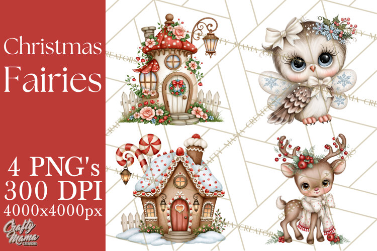 Christmas Fairy World Clipart PNG example image 1