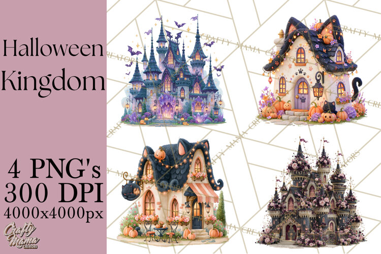 Halloween Kingdom Buildings PNG Clipart example image 1