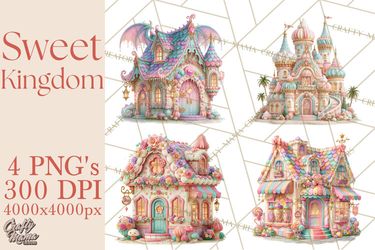 Sweet Kingdom Buildings PNG Clipart example image 1