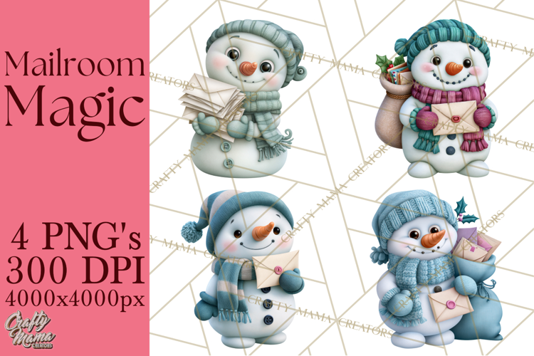 Santa’s Mailroom Christmas Clipart PNG
