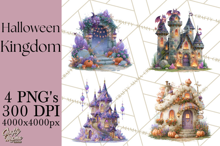 Halloween Kingdom Buildings PNG Clipart example image 1
