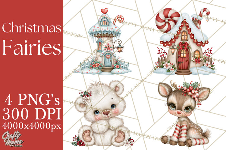Christmas Fairy World Clipart PNG example image 1