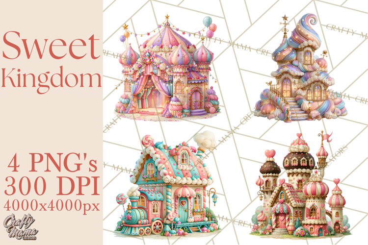 Sweet Kingdom Buildings PNG Clipart